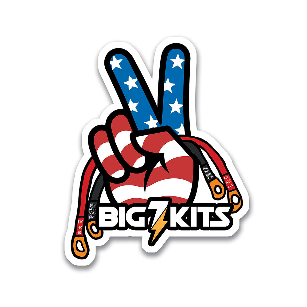 Patriotic Peace Fingers
