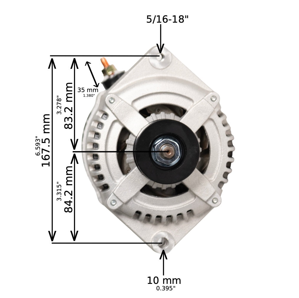 1976-1986 Jeep CJ7 L6 4.2L 12si High Output Alternator