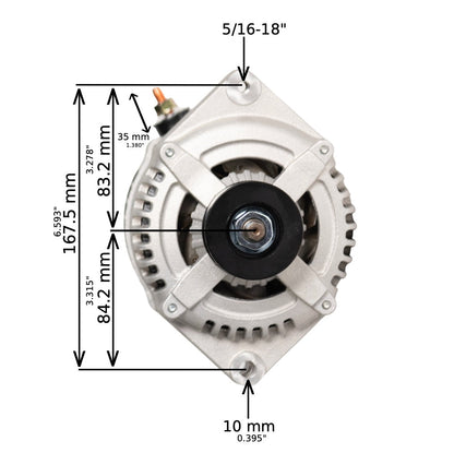 1976-1986 Jeep CJ7 L6 4.2L 12si High Output Alternator