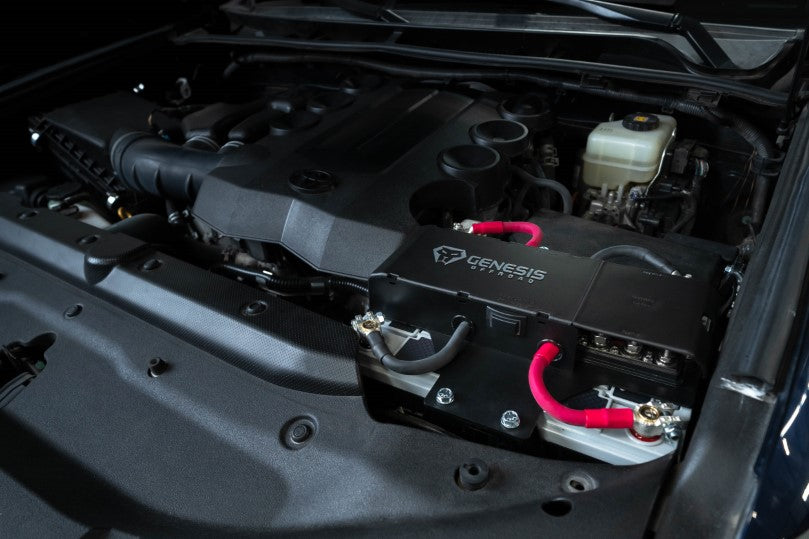 Genesis Offroad Toyota 4Runner Dual Battery Kit 2010-2022 (Gen 3), a durable solution to boost your electrical system for outdoor expeditions.