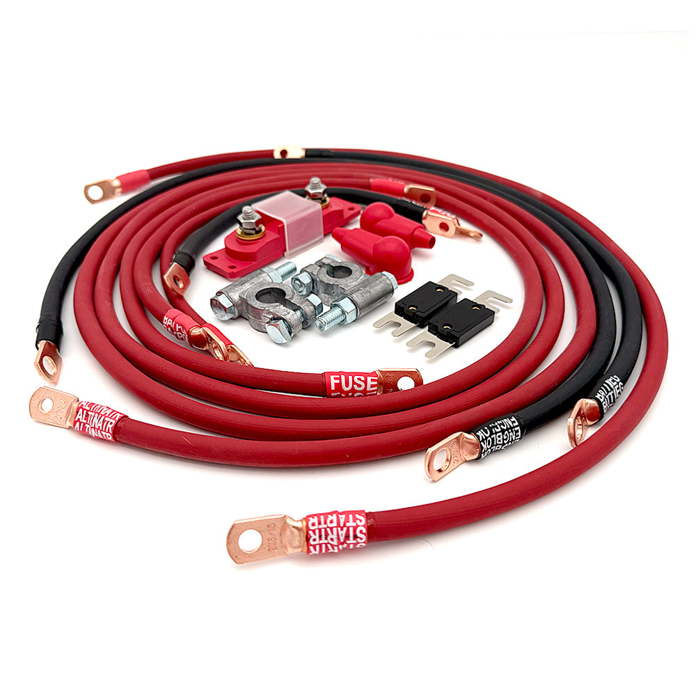 Toyota 4Runner Big 7 Battery Cable Kit (Gen 1 - 1984-1989), designed for enhanced electrical performance in your Toyota 4Runner.