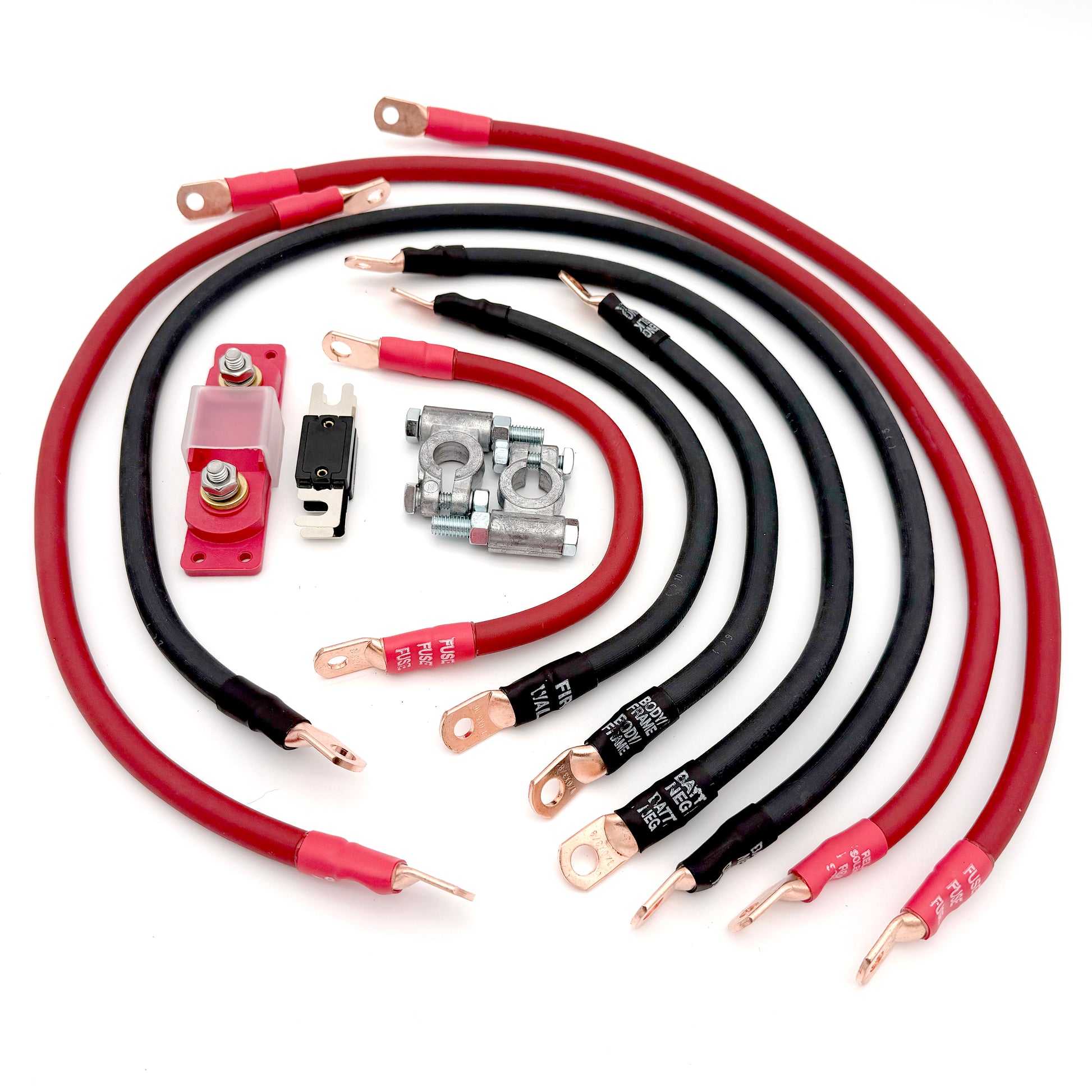 Upgrade your Jeep Cherokee Full Size SJ (1974-1983) with the Big 7 battery cable kit, designed for maximum electrical performance during off-road trips.