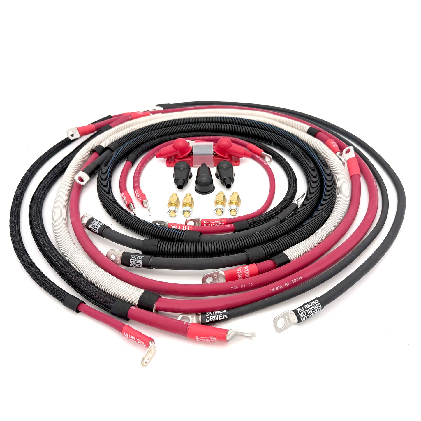Chevrolet Duramax - LB7 / LLY / LBZ 6.6L Diesel Battery Cable Kit (2001-2007)