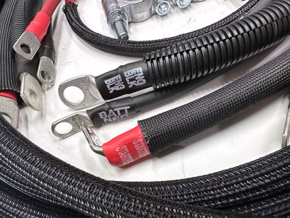 Dodge/RAM Cummins Diesel 4th Gen Big 7 battery cable kit (2010-2018), engineered to provide enhanced performance and reliability for demanding applications.