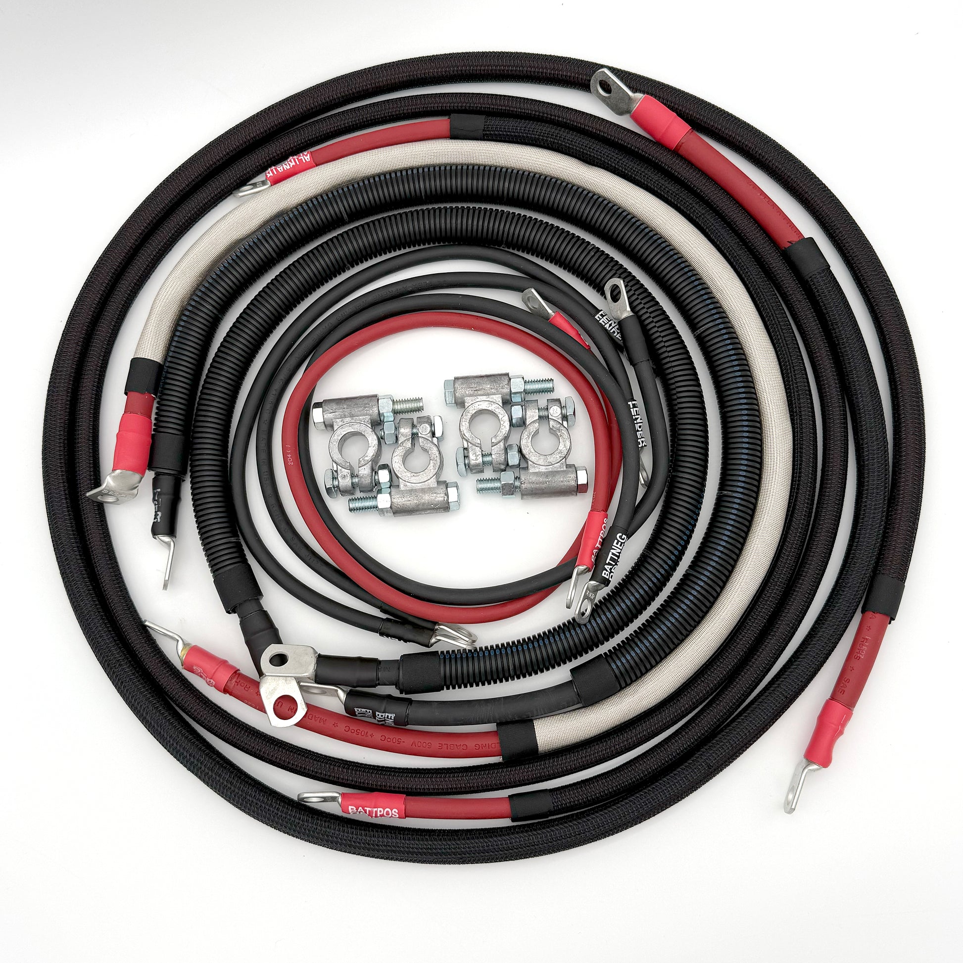 Dodge Ram Gen 3 Big 7 Battery Cable Upgrade kit to replace worn out battery cables and restore power and performance.