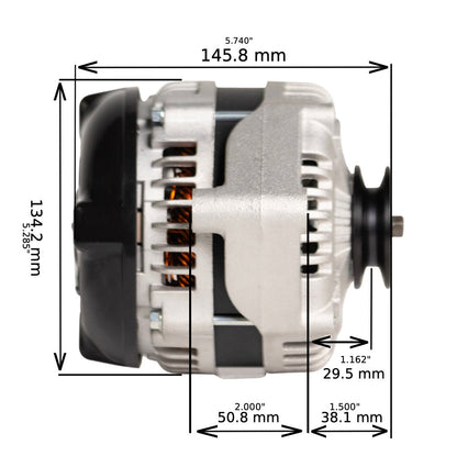 1976-1986 Jeep CJ7 L6 4.2L 12si High Output Alternator