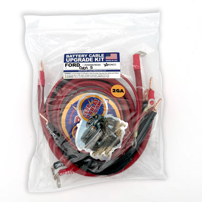 Ford Bronco - Gen 5 Battery Cable Kit (1992-1996), designed to provide reliable power delivery for the 5th generation Bronco models.