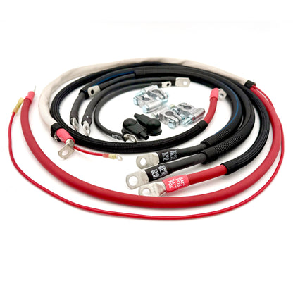 Ford Power Stroke 6.0 Diesel - F250/F350 Battery Cable Kit (2003-2007), premium upgrade for Ford Super Duty trucks, improving electrical performance and power flow.