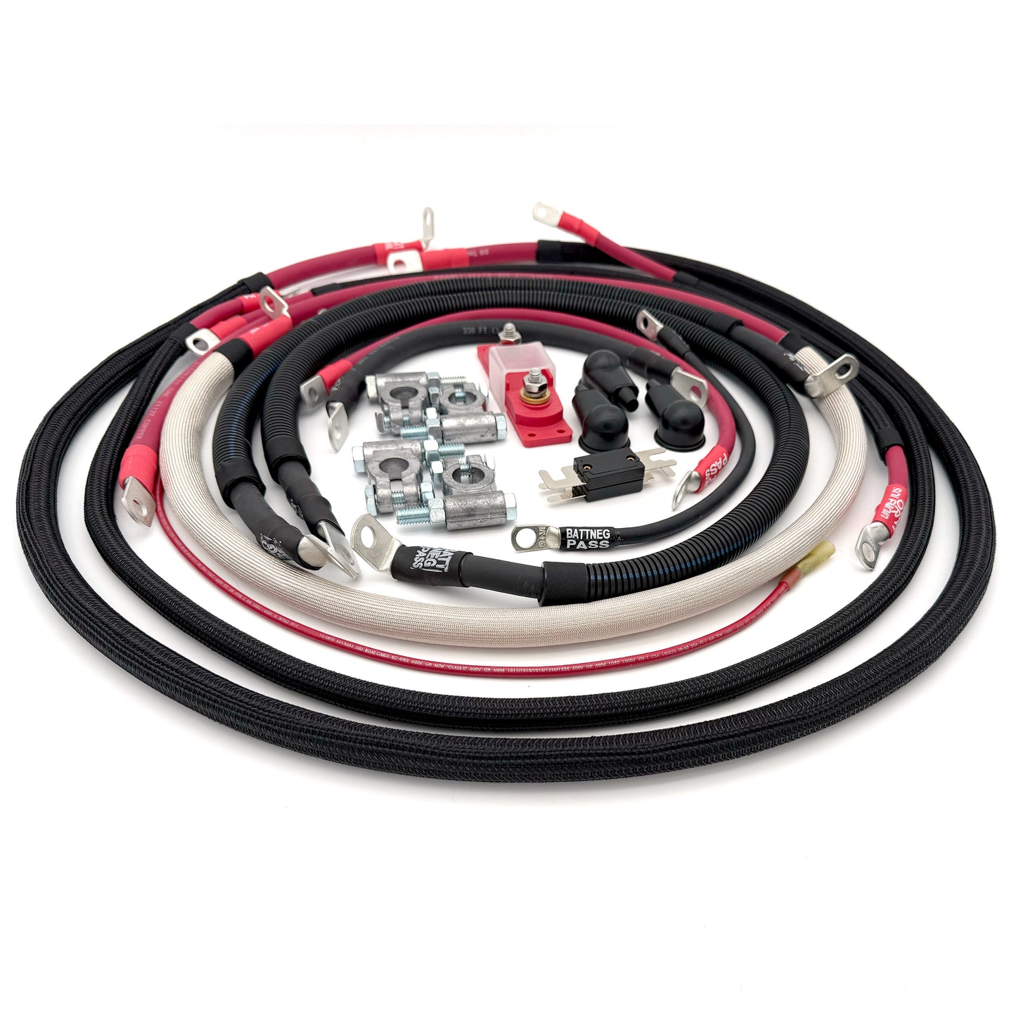 Ford 6.0L Power Stroke Battery Cable Replacement Kit for 2003-2006 Ford F250 350 6.0L Power Stroke Truck