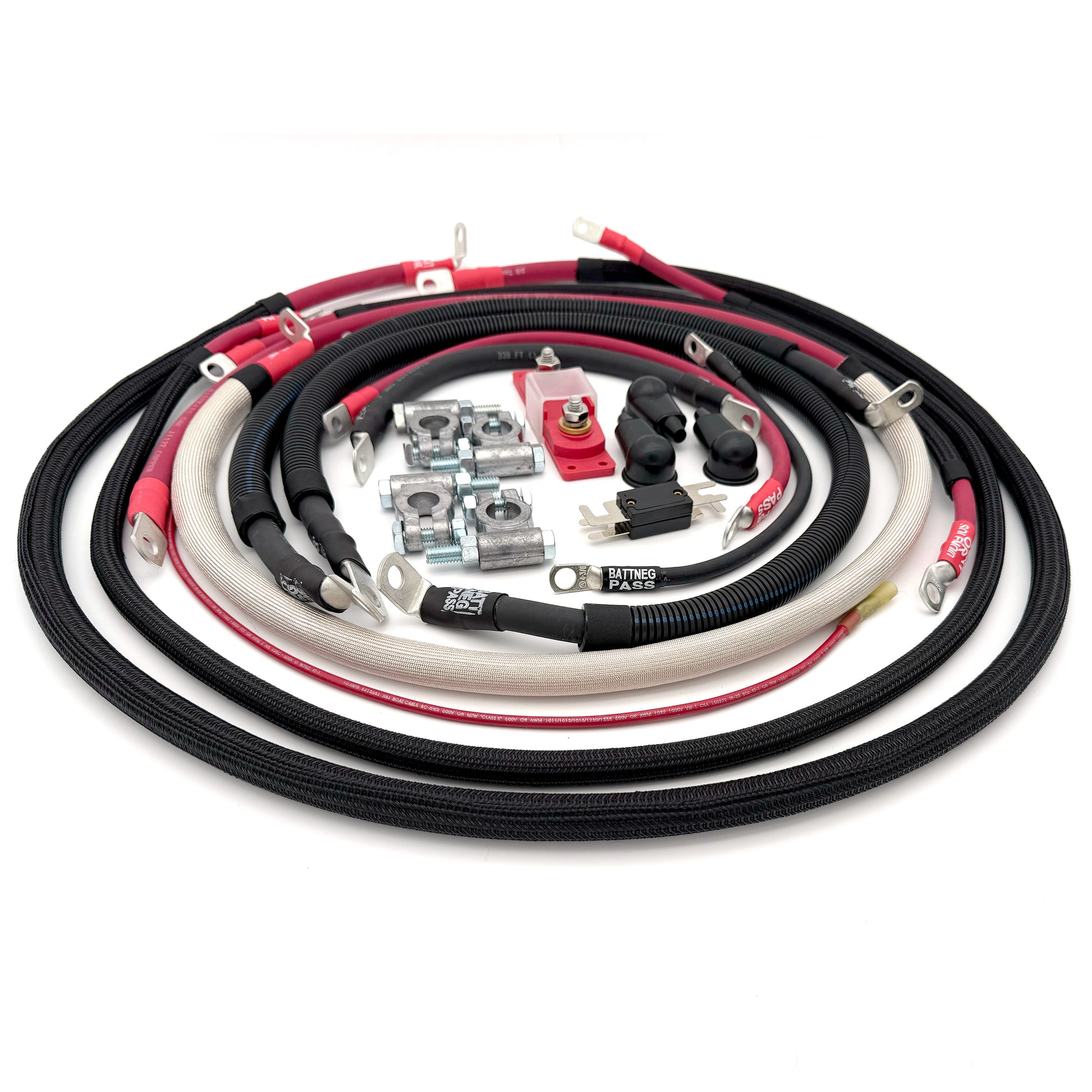 Ford 6.0L Power Stroke Battery Cable Replacement Kit for 2003-2006 Ford F250 350 6.0L Power Stroke Truck