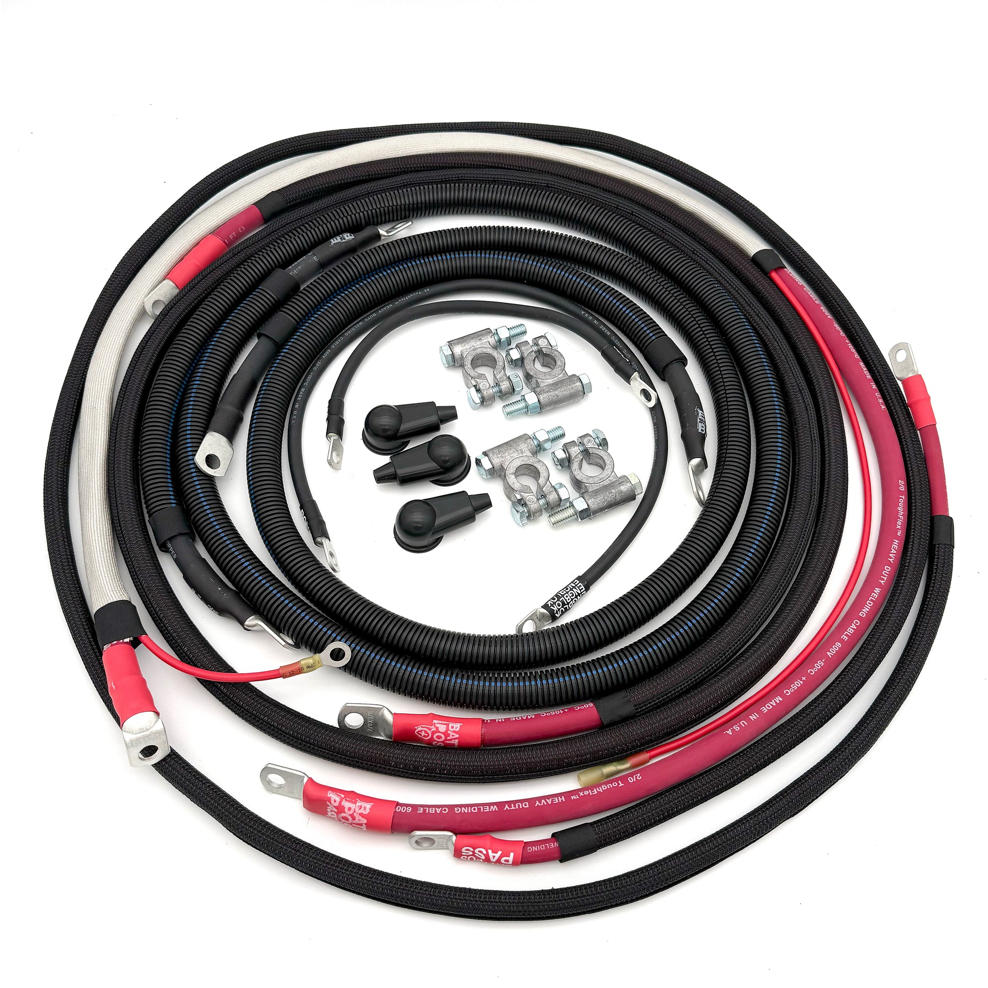 Ford Power Stroke 6.7L Battery Cable Replacement Kit built for heavy duty durability.