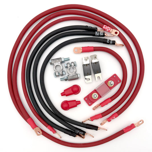 Jeep Wrangler JK 3.6L Big 7 Battery Cable Upgrade Kit to increase power and performance