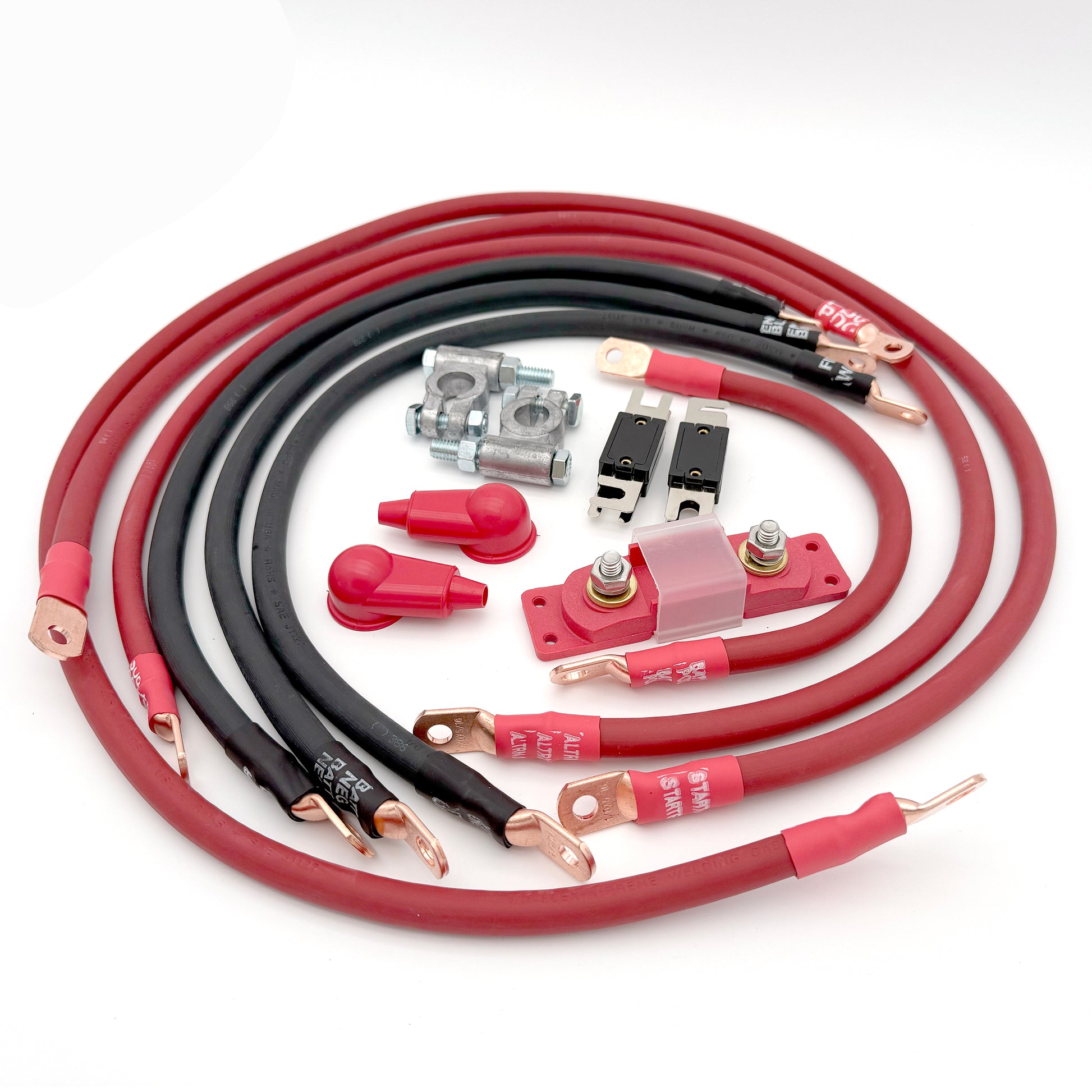 Jeep Wrangler JK 3.6L Big 7 Battery Cable Upgrade Kit to increase power and performance
