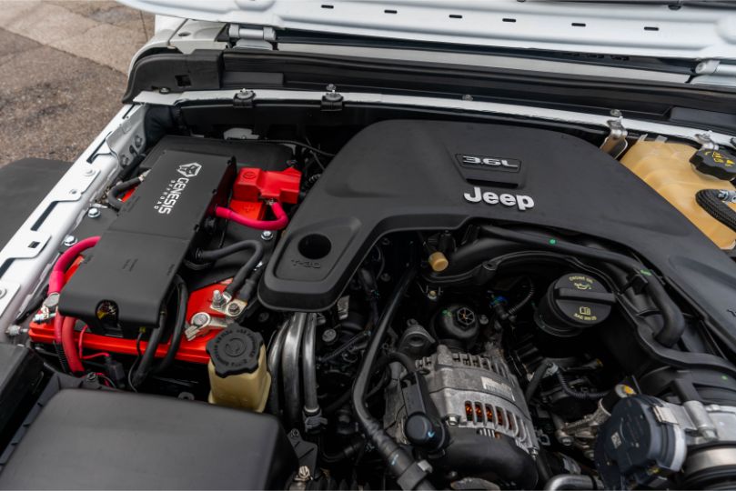 Genesis Offroad Jeep Wrangler JL Dual Battery Kit (Gen 3), a reliable solution for Jeep JL owners needing extended power for accessories and off-road reliability.