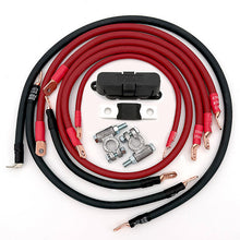 Toyota Land Cruiser Big 7 battery cable kit for FZJ80 models (1993–1997), heavy‑duty upgraded battery cables designed to reduce voltage drop and improve electrical performance