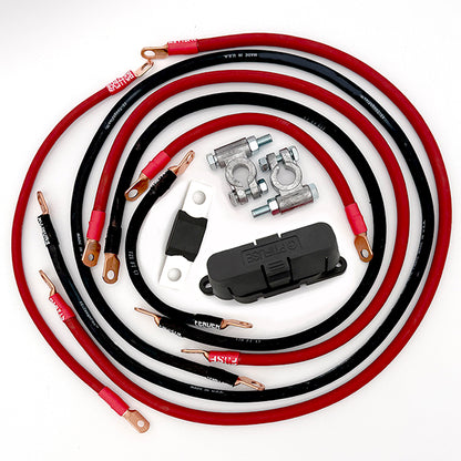 Toyota Tacoma Big 7 battery cable kit for Gen 2 models (2005–2015), heavy‑duty upgraded battery cables designed to reduce voltage drop and improve electrical performance [Binder_Mea...ts_3-18-26 | PDF]