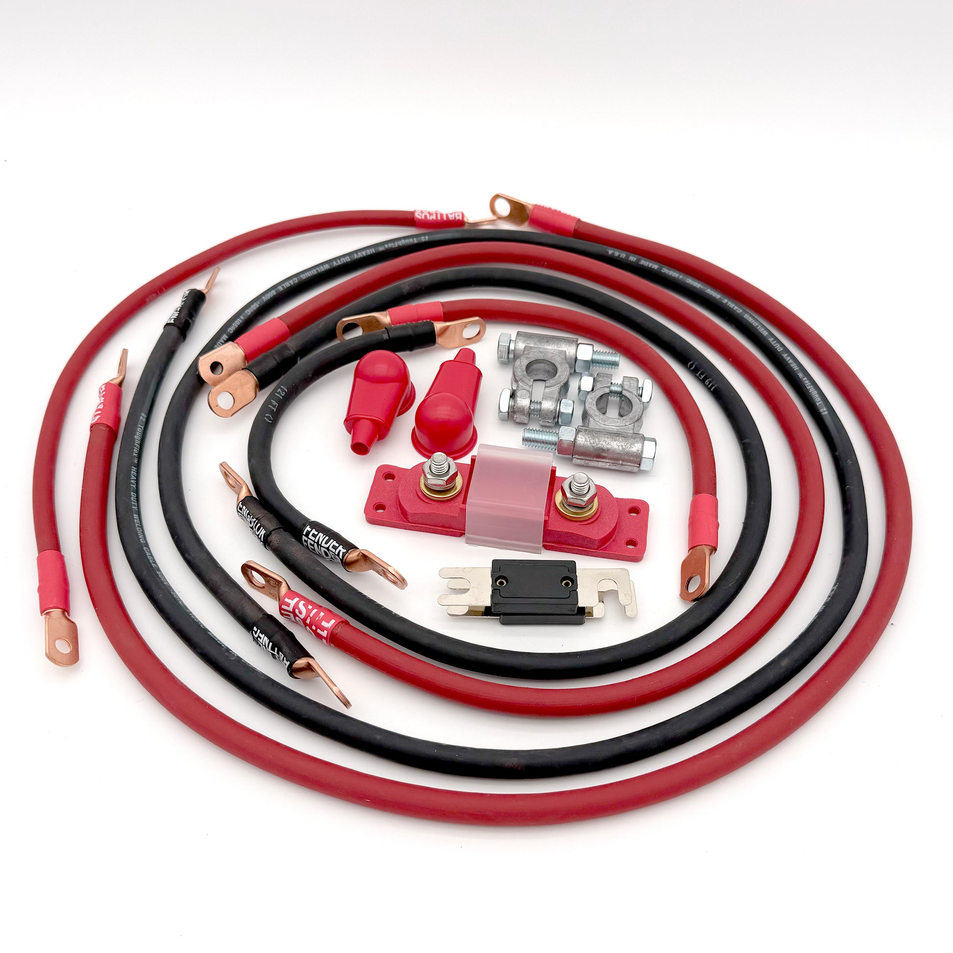 Toyota Tacoma Gen 2 (2005-2015) Big 7 battery cable kit boosts electrical performance for enhanced off-road reliability.