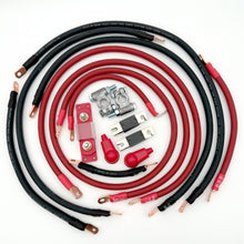 Jeep Wrangler JL Big 7 battery cable kit (2018-2024), designed for enhanced electrical flow and power efficiency in off-road conditions.
