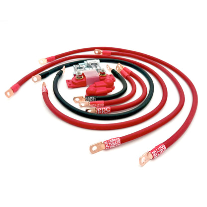 Jeep Commander XK Big 7 Battery Cable Kit (2005-2010), designed to upgrade your electrical system for better power delivery.
