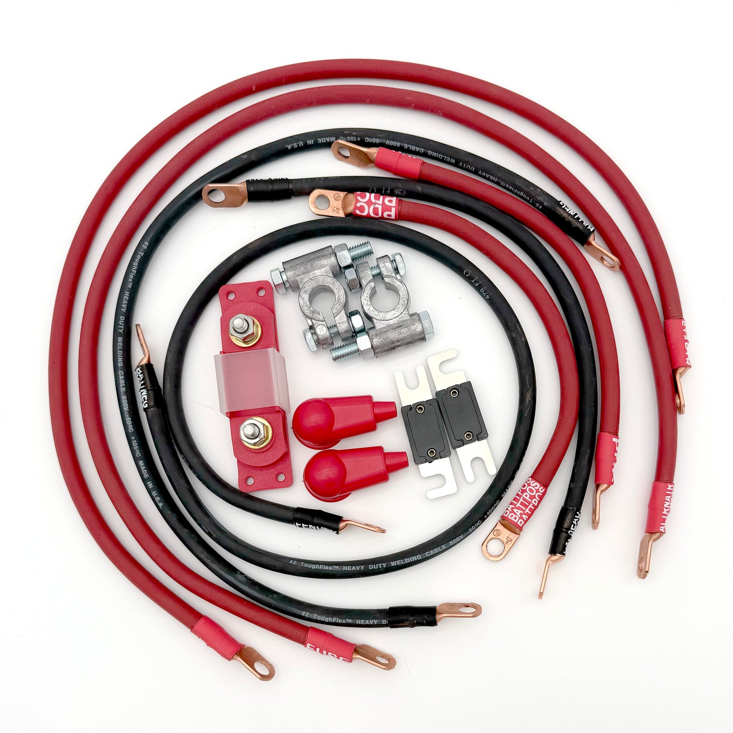 Jeep Wrangler YJ 4.0L Big 7 Battery Cable Upgrade Kit to increase power and performance