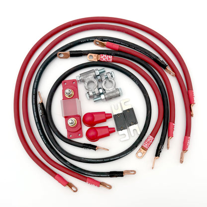 Jeep Wrangler YJ 4.0L Big 7 Battery Cable Upgrade Kit to increase power and performance