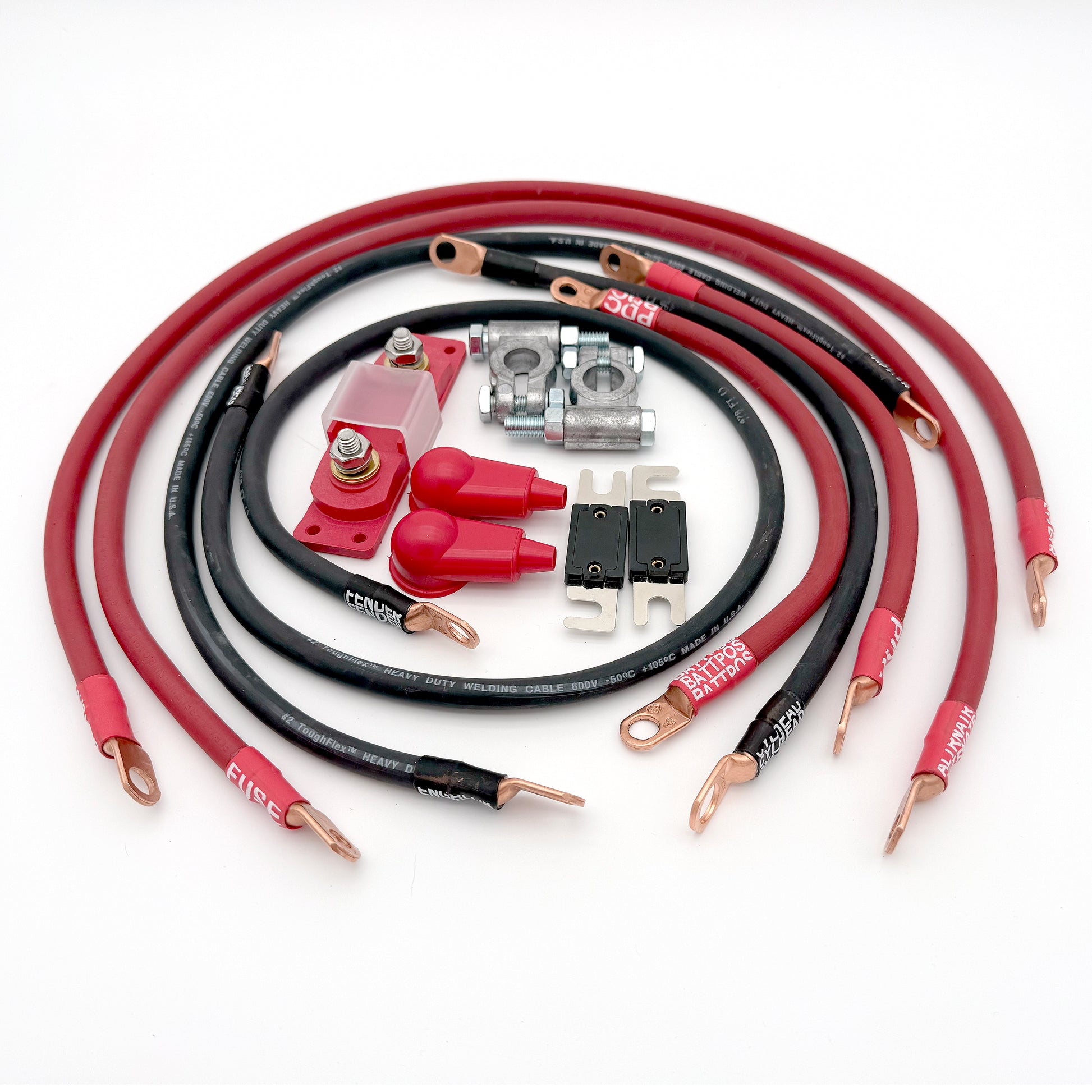 Jeep Wrangler YJ 4.0L Big 7 Battery Cable Upgrade Kit to increase power and performance