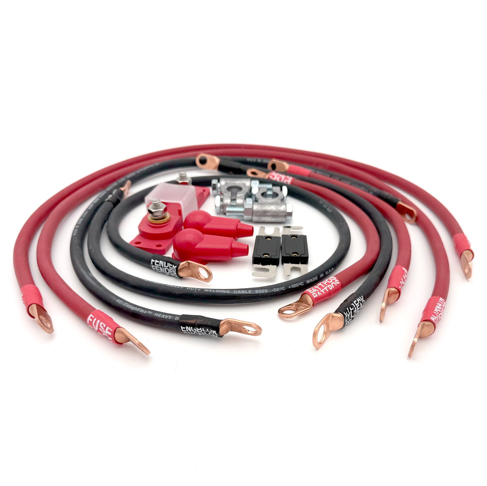 Jeep Wrangler YJ 4.0L Big 7 Battery Cable Upgrade Kit to increase power and performance