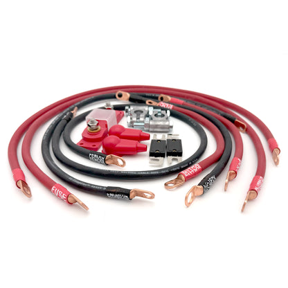 Jeep Wrangler YJ 4.0L Big 7 Battery Cable Upgrade Kit to increase power and performance