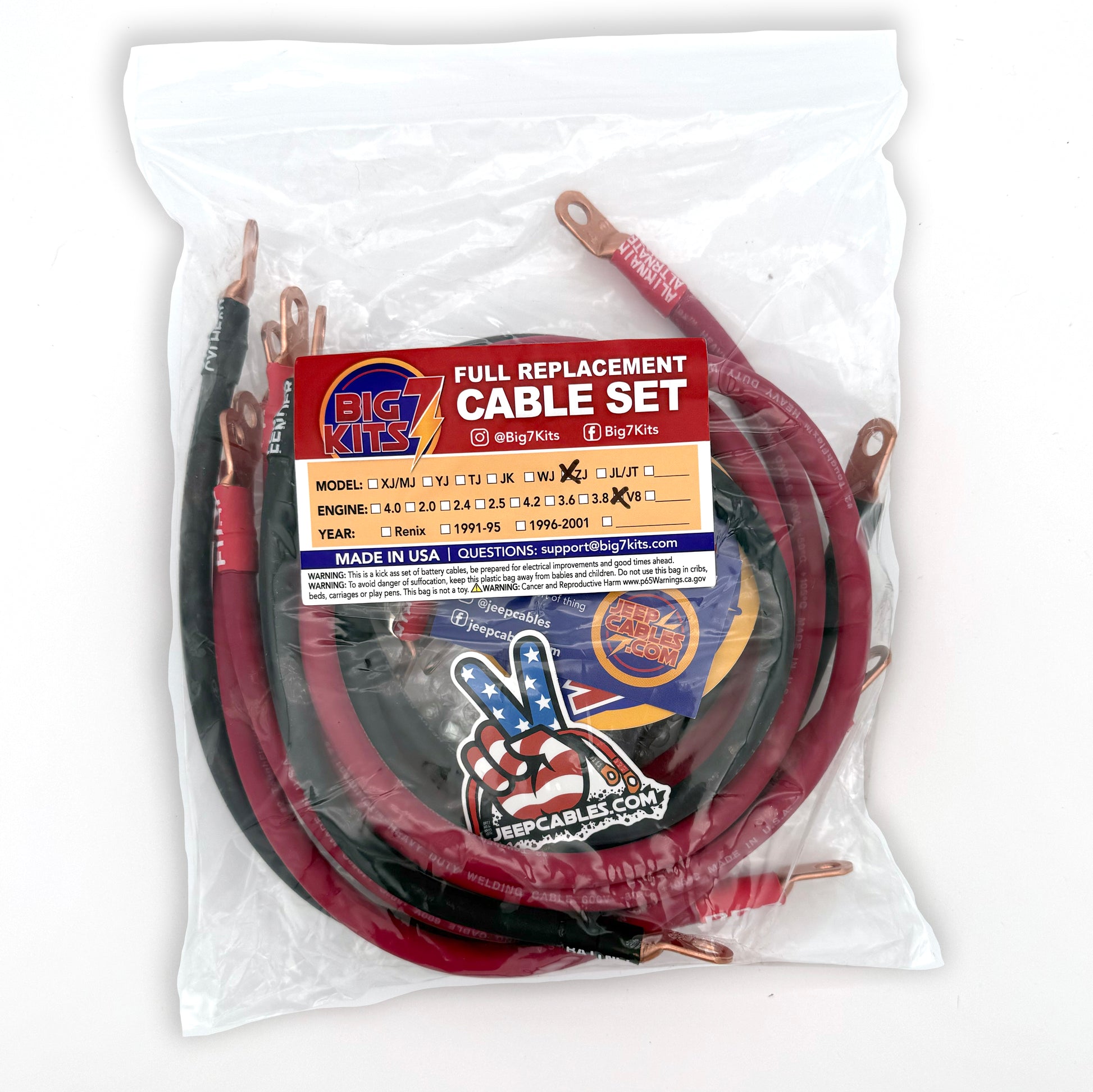 Big 7 Battery Cable Upgrade Kit to increase power and performance.