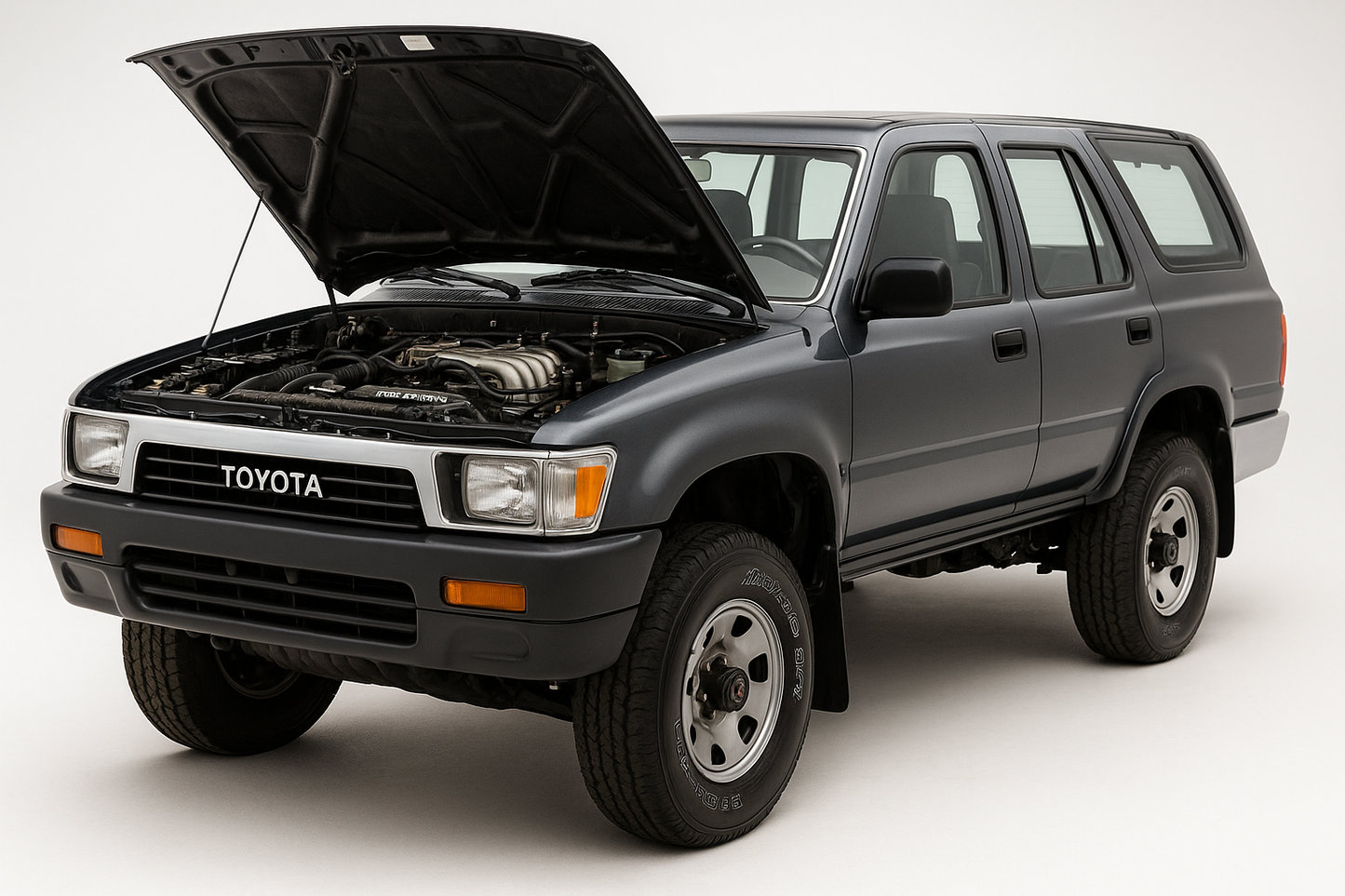 Big 7 Battery Cable Replacement Kit for Gen 2 Toyota 4Runner 1990 to 1995 with 3.0L engine. 