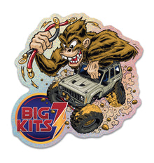 Big 7 Cherokee Squatch Glitter Sticker